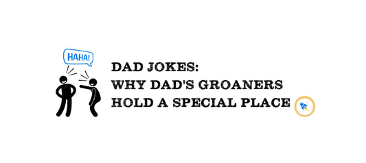 A banner for a post. It's blue and says, Dad Joke Loading.