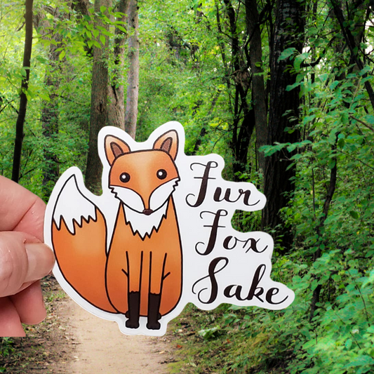 Fur Fox Sake Vinyl Sticker