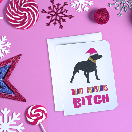 Merry Christmas B*tch Christmas Card