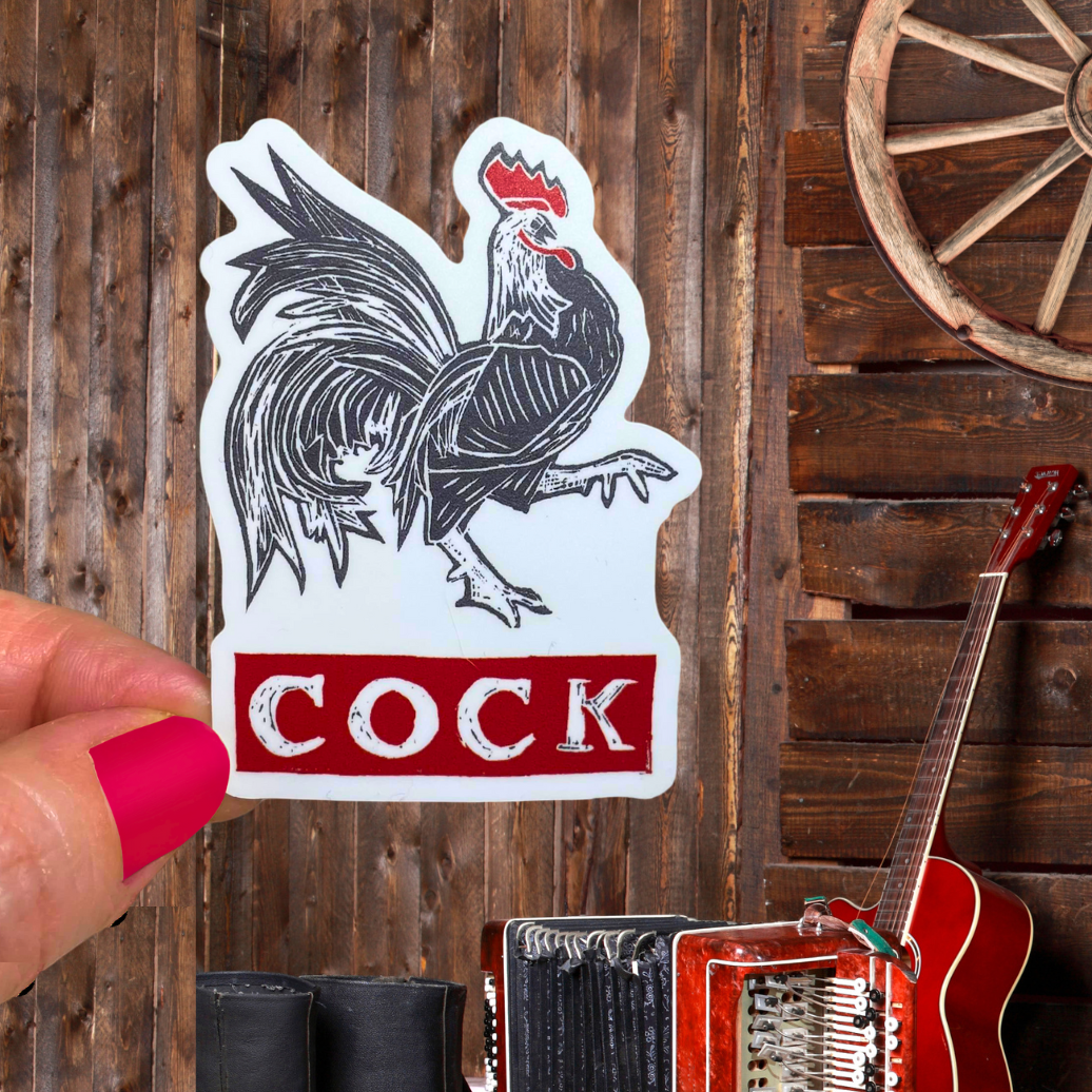 Cock Vinyl Sticker