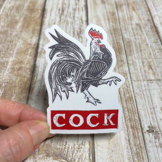 Cock Vinyl Sticker