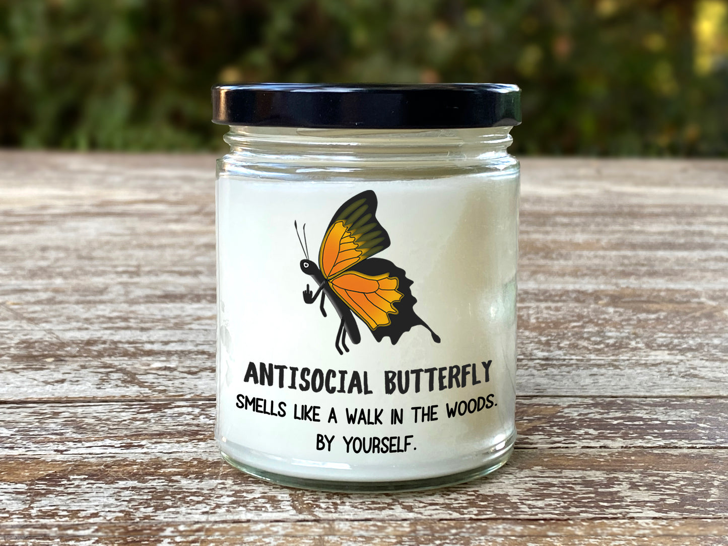 Antisocial Butterfly Candle