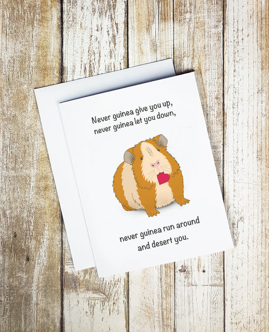 Never Guinea Give You Up Card