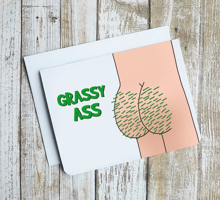 Grassy Ass (Gracias) Card