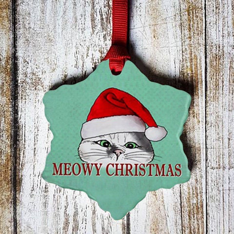 Meowy Christmas Christmas Ornament