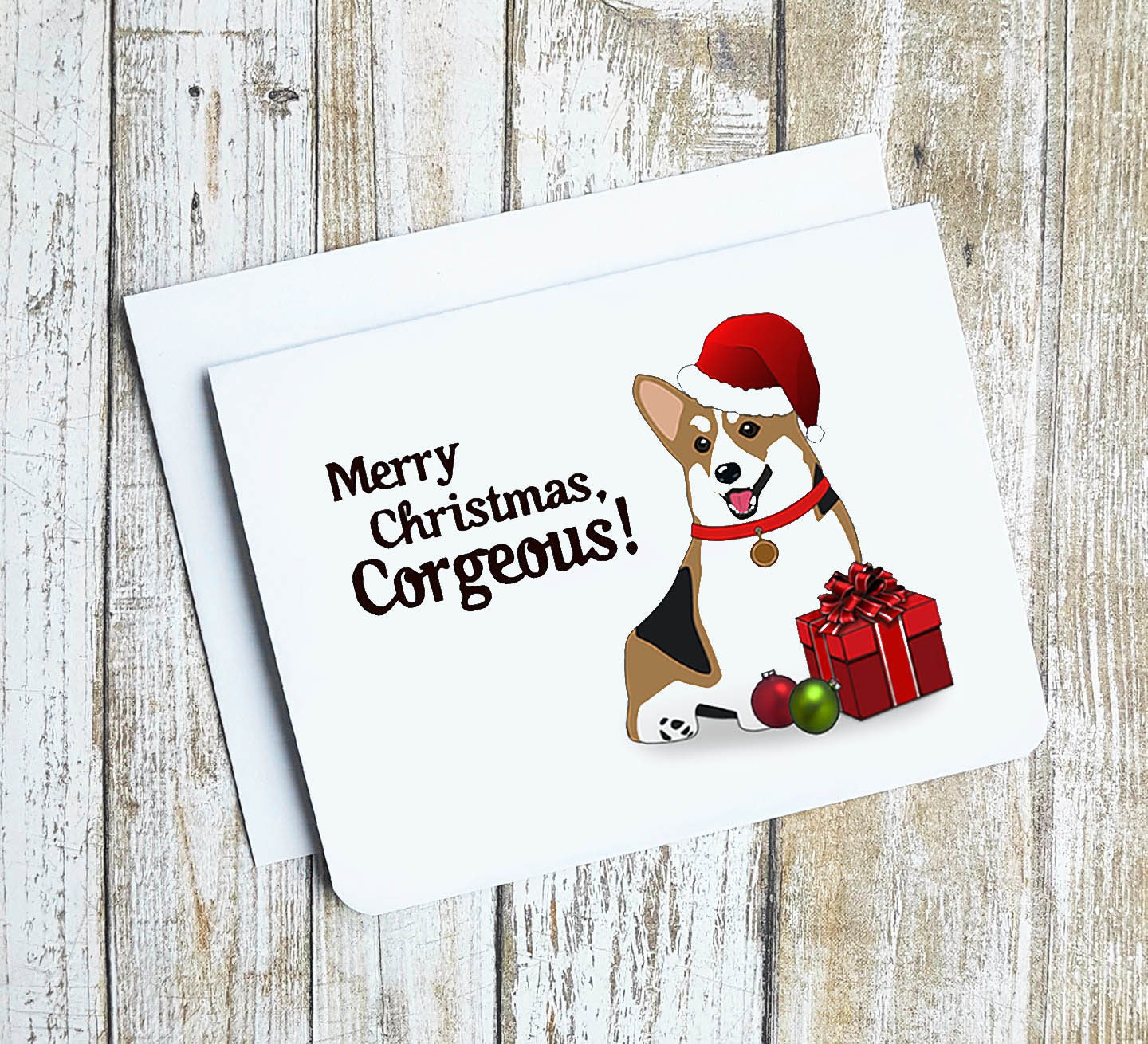 Merry Christmas Corgeous Card