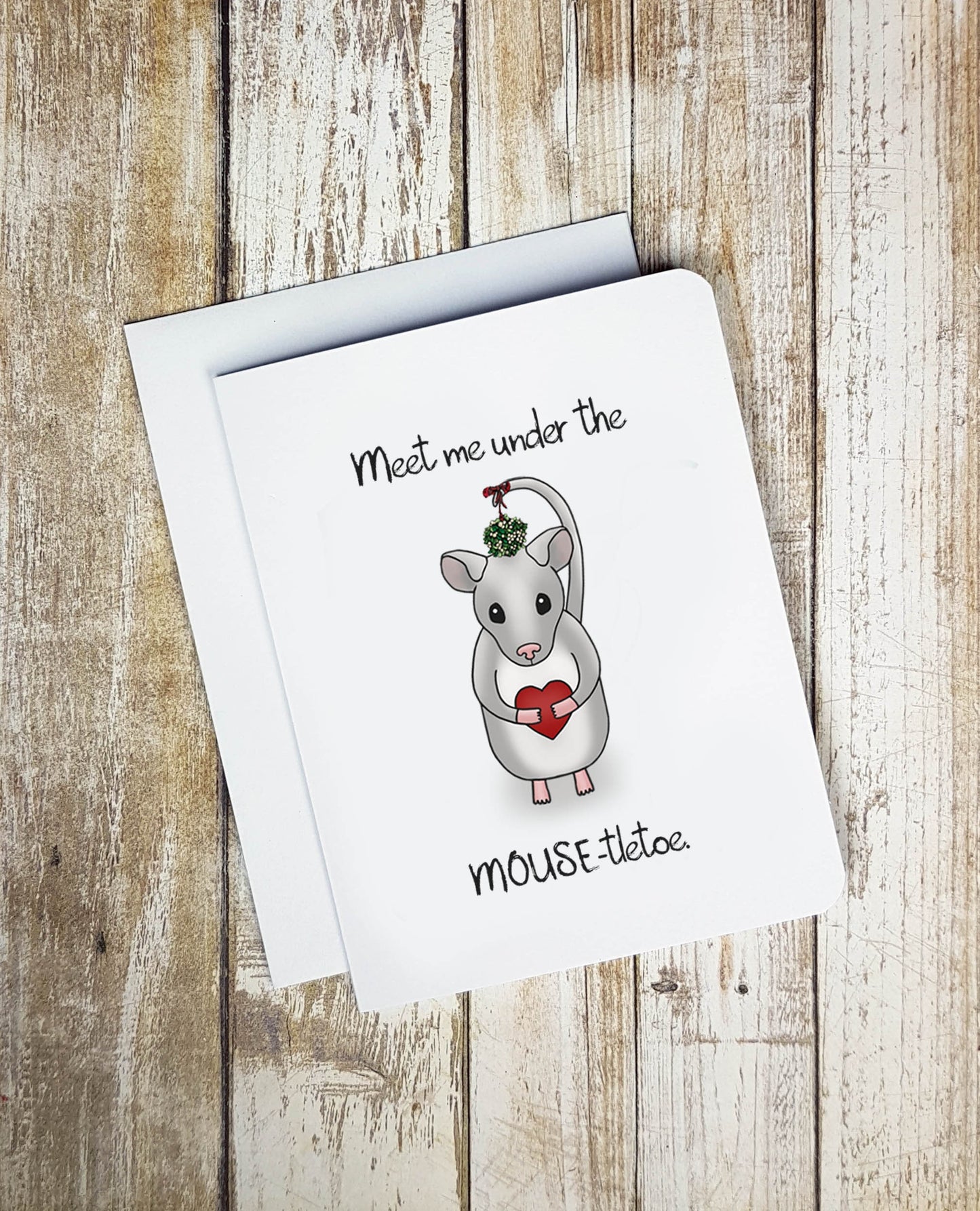 Meet Me Under The Mouse-tletoe Card