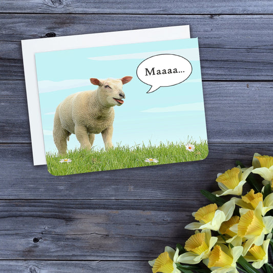 Maaaa I Love Ewe - Funny Mother's Day Card - Made In Canada - Ships from Toronto - Cards for Mom - Sheep Card - Cute Mother's Day Card